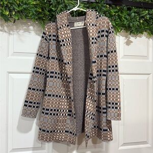 Anthropologie Women's Field Flower Josefa 100% Wool Sweater Coat Cardigan Size S